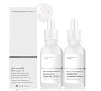 Allony Niacinamide Siero, Niacinamide10% + Zinco 1%, Siero Niacinamide Antimacchia Viso, Riduce I Pori Dilatati e la Pell Riduce L'opacità per Tutti I Tipi di Pelle, 2pcs*30ml