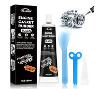 Allony Pasta Nera Guarnizioni Motore, Silicone Alte Temperature, Sigillante Motore Alte Temperature, Silicone Nero, Adatto per Lo Sgombero di Attrezzature Meccaniche Come Motori, Nero, 100 ml