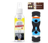 ALLONY Rimuovi Colla, Rimuovi Silicone, Spray Rimuovi Etichette, Solvente per Etichette e Residui, Rimuovi Etichette Dotato di Raschietto, Adesivi Rimozione Rapida Senza Residuo - 120ML