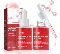 Allony Siero Schiarente Macchie Viso, Siero Niacinamide Viso, Niacinamide 10% + TXA 4%, Sieros Antimacchia Visos, Combatte Macchie Solari, Melasma, Adatto a Tutti I Tipi di Pelle, 2 X 30 ml