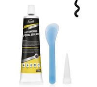 ALLONY Sigillante Vetri Auto, Silicone Nero per Auto, Silicone Nero Alte Temperature, Indurimento Rapido, Resistenza alle Alte Temperature, Adatto per Carrozzerie, Parabrezza, Luci per Auto, ecc-100ml