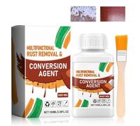 Allony Togli Ruggine per Metalli, Convertitore Ruggine, Antiruggine per Ferro, Rust Remover con Pennello, Adatto a Varie Superfici Metalliche Come Ferro, Acciaio, Rame, ECC - 100 g
