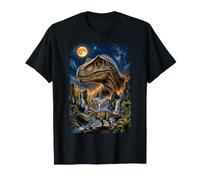 Allosaurus Dinosaur Amante Epica Preistorica Dino Paesaggio Maglietta