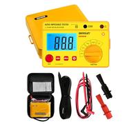 ALLOSUN - EM480B Tester di impedenza audio digitale LCD di resistenza di isolamento Megohmmetro tester con borsa