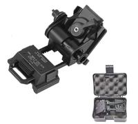 AlloTemlass Supporto NVG per sistema casco PVS-14/15/18 e G24 | Alleviamento oculare regolabile, pulsante a sgancio rapido | lega di alluminio resistente | Adatto per ACH/MICH/PASGT | Nero