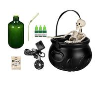 Alloween Witch Cauldron - PP Electronic Components 19.5x19.5x15cm 25x25x17cm | Party Decoration Kettle With Diffuser | Spooky Halloween Pot Holder For Living Room Desktop Fireplace Bedroom Use