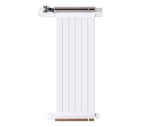 Allowish Cavo di prolunga PCIE 4.0 16x per scheda grafica, porta PCI Express, scheda di espansione GPU, estensore schermato (25 cm, 4.0 90 gradi, bianco)