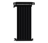 Allowish Cavo di prolunga per scheda grafica PCIE X16 Full Speed 3.0, GPU PCI-E, flessibile, schermato (50 cm, doppio retromarcia, nero)