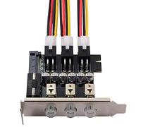 Allowish HTPC HDD Interruttore di Alimentazione 3 Porte Hard Drive Controllo di Potenza Supporta 80mm Half-height Chassis, Multi-System Switching per Desktop PC