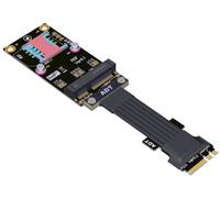 Allowish M.2 WiFi A.E Key To Mini Pcie 4.0 Cavo di Espansione Supporto Scheda di Rete Wireless (50 cm, R56SF 4.0)