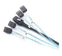 Allowish Mini SAS SFF-8087 to 4 Ports SATA High-Speed Connection Cable for Server (0.5m,Black)