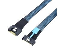 Allowish PCI-E 5,0 Mini Cool Edge IO MCIO 74Pin a all Inclusive Inserimento SFF-8654 8i 74Pin Slimline SAS 4,0 24 Gbps Cavo di prolunga (0,8 m)
