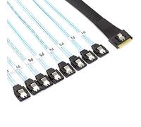 Allowish PCI-E Slimline SAS SFF-8654 8I To 8 Ports SATA Hard Drive Conversion Cable (0.5m)