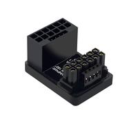 Allowish Scheda grafica PCIe5.0 Scheda video ATX3.0 16P a 16P GPU RTX 12VHPWR 600W 16P a 16P Adattatore 180 gradi (Nero-B)