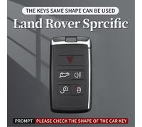 Alloy Aluminum TPU Soft Film Car Key Black Case Cover Per Land Rover T9