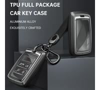 Alloy Aluminum TPU Soft Film Car Key Black Case Cover Per Land Rover Y1