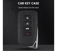 Alloy Aluminum TPU Soft Film Car Key Black Case Cover Per Lexus IS GS ES RX