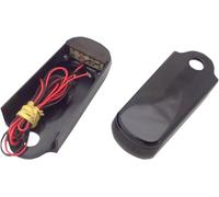 Alloy Art FENDER Montante LED Evidenziatore Luci Crudo W/ Rossa LED,Fumo Lente #