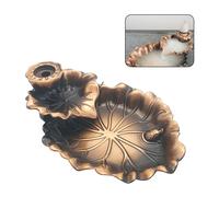 Alloy Backflow Incense Holder Green Home Decor with Classic Zen Design