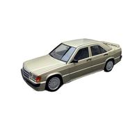Alloy Car Scala Model 1:18 Per Mercedes Benz 190E 2.3-16 Alettone Posteriore Piccolo 1984 Modello In Lega Per Auto D'epoca Oro Veicolo Da Collezione