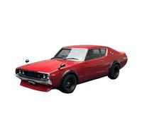 Alloy Car Scala Model 1 18 Per Nissan SKYLINE 2000 GT-R (KPGC110) Ornamenti Per Modelli Di Auto Completamente Aperti Rossi Veicolo Da Collezione(Red)