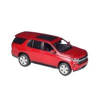 Alloy Car Scala Model 1 24 Per Il Modello Di Auto In Lega Chevrolet Tahoe SUV 2021, Modello In Scala Pressofuso, Regalo Veicolo In Scala Da Collezione(Rosso)