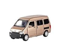 Alloy Car Scala Model 1 32 Per Wuling Rongguang Van MPV Lega Auto Modello In Metallo Pressofuso Suono E Luce Giocattolo Collezione Display Veicolo In Scala Da Collezione(Oro)