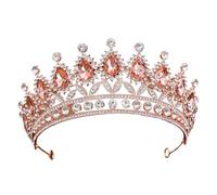 Alloy & Diamond Princess - Elegant Crown For Bridal & Performance(Champagne)