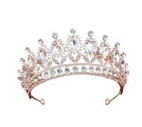 Alloy & Diamond Princess - Elegant Crown For Bridal & Performance(Rose gold)