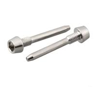 Alloy Disc Brake Bolt Pin 4pcs M4x26mm Gold(Titanium) | M4x26mm size, alloy material, black finish, fits MT2/4/5/6/8, secure pad holding