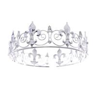 Alloy Multi-Occasion Princess Crown - European & American Style Hair Accessory(Silver)