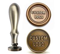 Alloy Wax Seal Handle Replacement Stamp Handle, Elegant Craftsmanship, Shiny & Substantial for Letter Sealing & DIY Timbro fatto a mano(Brass)