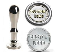 Alloy Wax Seal Handle Replacement Stamp Handle, Elegant Craftsmanship, Shiny & Substantial for Letter Sealing & DIY Timbro fatto a mano(Silver)
