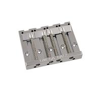 Allparts BB-3350-001 Omega Bass Bridge 4 corde di ricambio in nichel e piccole parti per chitarra elettrica