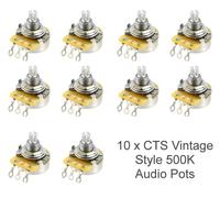 AllParts CTS 500K Vintage Style Split Audio Pot EP-4386 (10 pezzi)