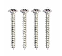 Allparts® »GS-0005 NECKPLATE SCREWS« 4 Viti della Piastra del Collo - Colore: Acciaio inossidabile
