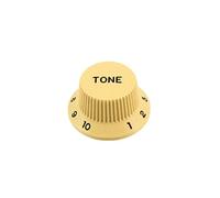 Allparts® »PK-0153-028 TONE KNOBS FOR STRATOCASTER®« Tone Manopole per potenziometro USA ad albero diviso - 2 Pezzi - Colore: Cream