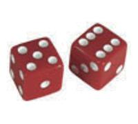 Allparts PK 3250-026 - Pulsante "Dice/Cubo", 2 pezzi, ricambio e piccole parti per chitarra elettrica, colore: Rosso