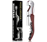 Allpeak Cavatappi apribottiglie - 1 pz multiuso in acciaio inox doppia cerniera chiave vino con taglierina e rimozione tappi, camerieri, bottiglia di birra, vite in sughero, vino rosso