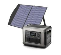 ALLPOWERS Centrale Elettrica Portatile R1500 LIITE, 1056Wh Generatore Solare LiFePO4 con 4 Uscite AC, UPS Alimentazione Elettrica 35dB per Emergenza Campeggio RV Uso Domestico (02 R1500lite+100w)