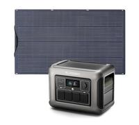 ALLPOWERS Centrale Elettrica Portatile R1500 LIITE, 1056Wh Generatore Solare LiFePO4 con 4 Uscite AC, UPS Alimentazione Elettrica 35dB per Emergenza Campeggio RV Uso Domestico (08 R1500lite+sf200w)