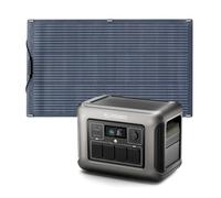 ALLPOWERS Centrale Elettrica Portatile R1500 LIITE, 1056Wh Generatore Solare LiFePO4 con 4 Uscite AC, UPS Alimentazione Elettrica 35dB per Emergenza Campeggio RV Uso Domestico (07 R1500lite+sf100w)