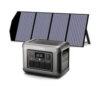 ALLPOWERS Centrale Elettrica Portatile R1500 LITE con 140W Pannello Solare, 1056Wh Generatore Solare LiFePO4 con 4 * 1600W Uscite AC, UPS Power Station 35dB per Emergenza Campeggio RV Uso Domestico