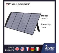 ALLPOWERS Pannello solare pieghevole da 18 V, caricatore solare mobile da 60/100/140/200 W per alimentatore, laptop, generatore solare, pesca