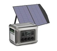 ALLPOWERS R2500 centrale elettrica portatile 2016Wh con 100W Pannello Solare SP027, 4 Uscite AC da 2500W (4000W Picco), Generatore Solare MPPT per Camper, Roulotte, Campeggio ed Emergenze