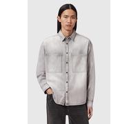 AllSaints Al Denim Shirt Light Grey Taglia: S | Camicie Casual Outlet | Uomo | Blu