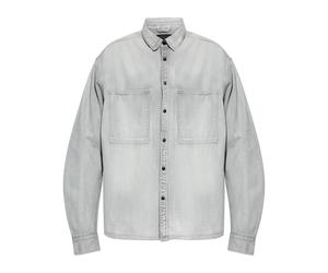 AllSaints - Al Oversized Denim Shirt - - Shirts - Uomo - Grigio - S