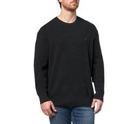 AllSaints Aspen Crew Pullover, Nero Cenere, S Mens