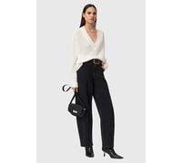 AllSaints Bern Panel V Neck Chalk White Taglia: S | Maglie a manica lunga Outlet | Donna | Bianco