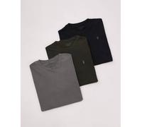 AllSaints - Brace - T-shirt color kaki/nero/verde XL